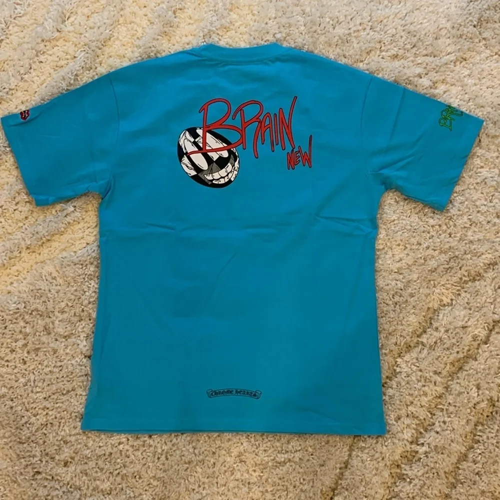 Chrome Hearts Matty Boy “Brain New” Blue T-Shirt for Men Size Large
